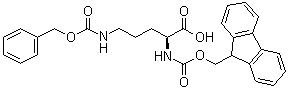 N2-[芴甲氧羰基]-N5-[苄氧羰基]-L-鸟氨酸分子结构 (CAS 138775-07-2)