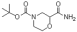 结构式 CAS# 1389674-61-6, 2-(氨基羰基)-4-吗啉羧酸叔丁酯
