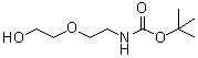 结构式 CAS# 139115-91-6, [2-(2-羟基-乙氧基)-乙基]-氨基甲酸叔丁酯