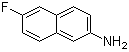 structure of CAS# 13916-91-1, 6-Fluoro-2-naphthalenamine;6-Fluoronaphthalen-2-amine; N-(6-Fluoro-2-naphthyl)amine