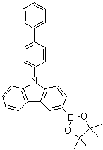 结构式 CAS# 1391729-66-0, 9-[1,1'-联苯]-4-基-3-(4,4,5,5-四甲基-1,3,2-二氧杂环戊硼烷-2-基)-9H-咔唑