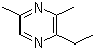 structure of CAS# 13925-07-0, 2-Ethyl-3,5-dimethylpyrazine;3,5-Dimethyl-2-ethylpyrazine