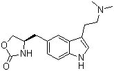 structure of CAS# 139264-17-8, Zolmitriptan;(4R)-4-[[3-(2-Dimethylaminoethyl)-1H-indol-5-yl]methyl]oxazolidin-2-one