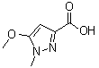 结构式 CAS# 139297-51-1, 1-甲基-5-甲氧基吡唑-3-羧酸