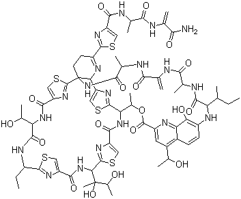 Thiostrepton molecular structure (CAS 1393-48-2)