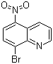 结构式 CAS# 139366-35-1, 8-溴-5-硝基喹啉