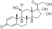结构式 CAS# 13951-70-7, 16alpha-羟基泼尼松龙