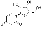 structure of CAS# 13957-31-8, 4-Thiouridine;NSC 518132; Thiouridine