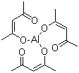 structure of CAS# 13963-57-0, Aluminum acetylacetonate;Aluminum 2,4-pentanedionate