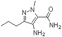 结构式 CAS# 139756-02-8, 4-氨基-1-甲基-3-正丙基-1H-吡唑-5-甲酰胺