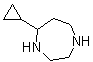 5-Cyclopropylhexahydro-1H-1,4-diazepine molecular structure (CAS 1398511-28-8)