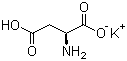 structure of CAS# 14007-45-5, Potassium L-aspartate;L-aspartic acid potassium salt