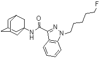 结构式 CAS# 1400742-13-3, 1-(5-氟戊基)-N-金刚烷-1-基-1H-吲唑-3-甲酰胺