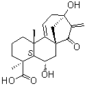 (4alpha,6alpha)-6,13-Dihydroxy-15-oxokaura-9(11),16-dien-18-oic acid molecular structure (CAS 1401419-85-9)
