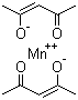 structure of CAS# 14024-58-9, Acetylacetone manganese(II);Bis(2,4-pentanedionato)manganese; Manganese(II) bis(acetylacetonate); Manganous acetylacetonate; NSC 177707; NSC 4656; NSC 52334
