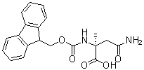 structure of CAS# 1403590-49-7, N2-[(9H-Fluoren-9-ylmethoxy)carbonyl]-2-methyl-L-asparagine