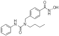 structure of CAS# 1403783-31-2, 4-[[Butyl[(phenylamino)carbonyl]amino]methyl]-N-hydroxybenzamide