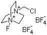 structure of CAS# 140681-55-6, 1-Chloromethyl-4-fluoro-1,4-diazoniabicyclo[2.2.2]octane bis(tetrafluoroborate);N-Chloromethyl-N'-fluorotriethylenediammonium bis(tetrafluoroborate); Selectfluor fluorinating reagent