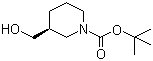 structure of CAS# 140695-85-8, (R)-1-Boc-3-(hydroxymethyl)piperidine;(R)-tert-Butyl 3-(hydroxymethyl)piperidine-1-carboxylate; (R)-3-Hydroxymethyl-piperidine-1-carboxylic acid tert-butyl ester
