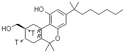[6aR-(6aalpha,8beta,9alpha,10abeta)]-3-(1,1-Dimethylheptyl)-6a,7,8,9,10,10a-hexahydro-9-t-1-hydroxy-6,6-dimethyl-6H-dibenzo[b,d]pyran-8-t-9-methanol molecular structure (CAS 140835-18-3)