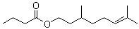Citronellyl butyrate molecular structure (CAS 141-16-2)