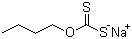 Sodium O-butyldithiocarbonate molecular structure (CAS 141-33-3)