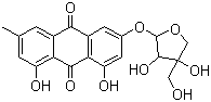 泻鼠李皮苷 B分子结构 (CAS 14101-04-3)