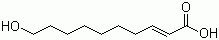 structure of CAS# 14113-05-4, (E)-10-Hydroxy-2-decenoic acid;Royal jelly acid