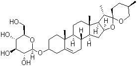 structure of CAS# 14144-06-0, Diosgenin glucoside;(25R)-3b-(beta-D-Glucopyranosyloxy)spirost-5-ene