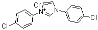 structure of CAS# 141556-46-9, 1,3-Bis(4-chlorophenyl)-1H-imidazolium chloride
