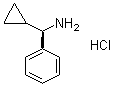 structure of CAS# 1416450-04-8, (alphaR)-alpha-Cyclopropylbenzenemethanamine hydrochloride