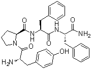 structure of CAS# 141801-26-5, Endomorphin 2;L-Tyrosyl-L-prolyl-L-phenylalanyl-L-phenylalaninamide