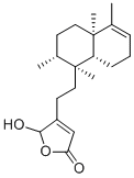structure of CAS# 141979-19-3, 16-Hydroxycleroda-3,13-dien-15,16-olide