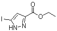 结构式 CAS# 141998-77-8, 5-碘-1H-吡唑-3-羧酸乙酯