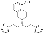 structure of CAS# 1422357-33-2, Rotigotine EP Impurity G;(6S)-6-[bis(2-thiophen-2-ylethyl)amino]-5,6,7,8-tetrahydronaphthalen-1-ol