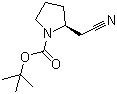 结构式 CAS# 142253-50-7, (S)-2-(氰基甲基)吡咯烷-1-甲酸叔丁酯