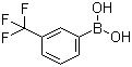 structure of CAS# 1423-26-3, 3-(Trifluoromethyl)phenylboronic acid;3-(Trifluoromethyl)benzeneboronic acid