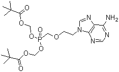 structure of CAS# 142340-99-6, Adefovir dipivoxil;9-[2-[Bis[(pivaloyloxy)methoxy]phosphinyl]methoxy]ethyl]adenine
