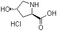 structure of CAS# 142347-81-7, trans-4-Hydroxy-D-proline hydrochloride;(2R,4S)-4-Hydroxypyrrolidine-2-carboxylic acid hydrochloride
