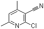 2-氯-3-氰基-4,6-二甲基吡啶分子结构 (CAS 14237-71-9)