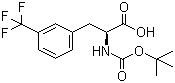 Boc-L-3-三氟甲基苯丙氨酸分子结构 (CAS 142995-31-1)