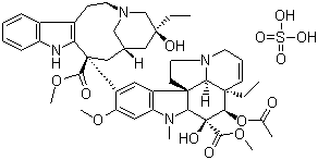 Vinblastine sulfate molecular structure (CAS 143-67-9)