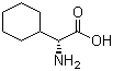 结构式 CAS# 14328-52-0, D-环己基甘氨酸; (R)-(+)-alpha-氨基环己基乙酸