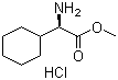 structure of CAS# 14328-64-4, Methyl (2R)-2-amino-2-cyclohexylethanoate hydrochloride;(R)-(Amino)(cyclohexyl)ethanoic acid methyl ester hydrochloride