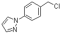 structure of CAS# 143426-52-2, 1-(4-Chloromethylphenyl)-1H-pyrazole;1-[4-(Chloromethyl)phenyl]-1H-pyrazole