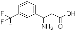 结构式 CAS# 143438-91-9, 3-氨基-3-(3-三氟甲基苯基)丙酸