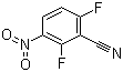 structure of CAS# 143879-77-0, 2,6-Difluoro-3-nitrobenzonitrile