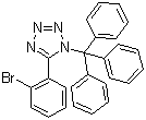结构式 CAS# 143945-72-6, 5-(2-溴苯基)-1-三苯甲基-1H-四氮唑; 邻溴苯基三苯甲基四氮唑