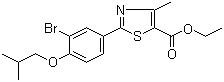 结构式 CAS# 144060-96-8, 2-(3-溴-4-异丁氧基苯基)-4-甲基噻唑-5-甲酸乙酯