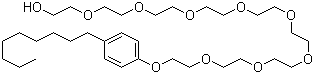 Nonaethylene glycol p-nonylphenyl ether molecular structure (CAS 14409-72-4)